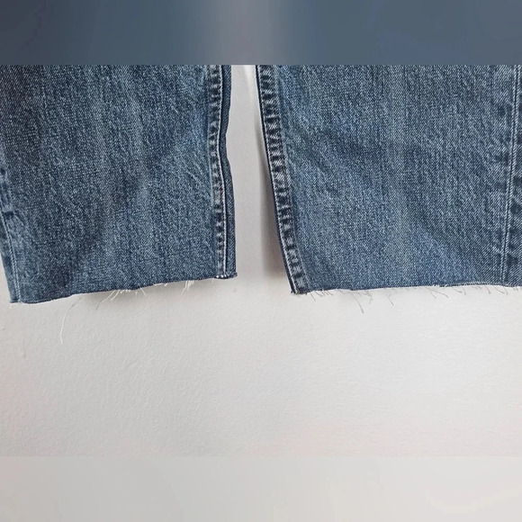 NWOT Re/done high rise stove pipe straight jeans in medium vain denim size 28 - Picture 3 of 8